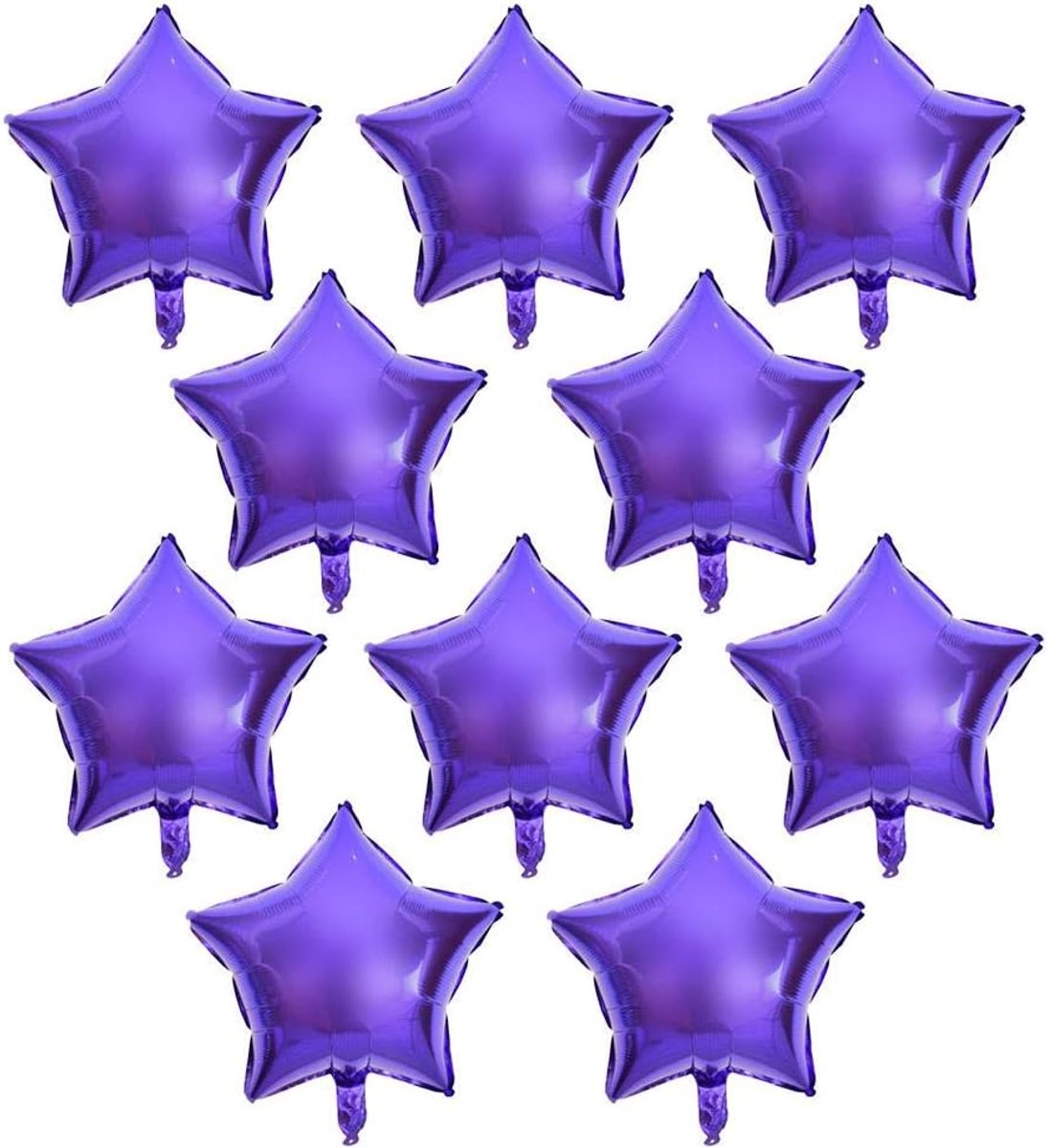 10pcs 10" Five Star Aluminium Folie Ballon Helium Metallic Verjaardag Zomer outdoor Party Bruiloft Decor - 10st - Content - Feestartikelen .