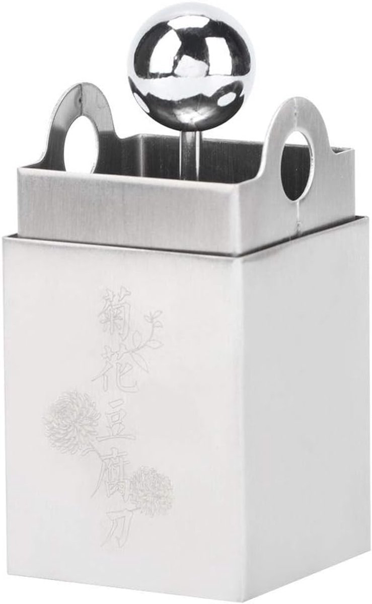 Tofu mes - RVS - Keuken - Tofu pers - Chrysant of filiforme vorm - DIY kookgereedschap - Splinter