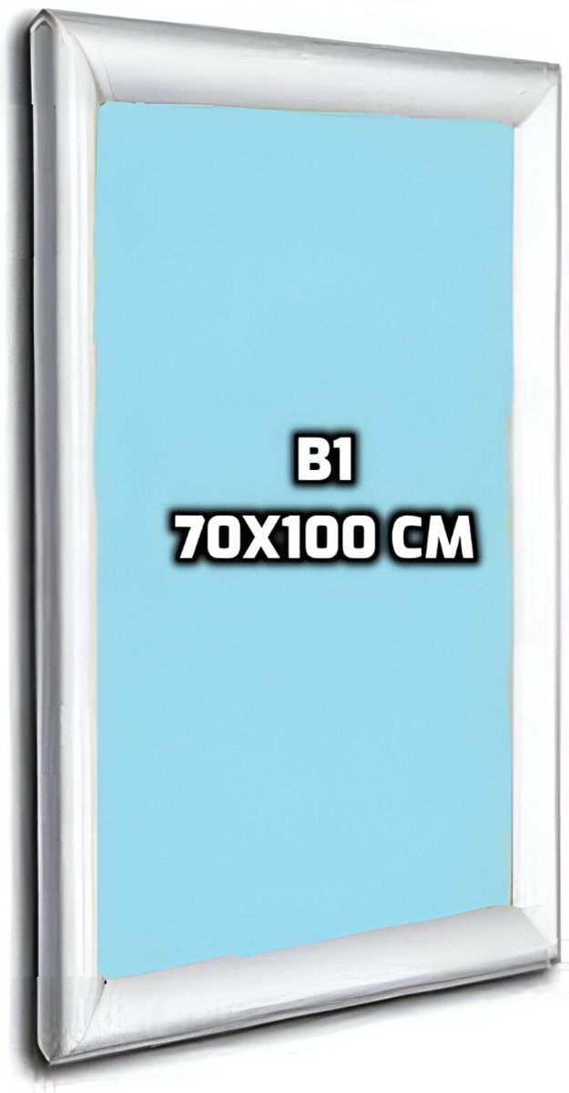 Kliklijst B1 - 70 x 100 cm - Aluminium - Zilver - Fotolijst-