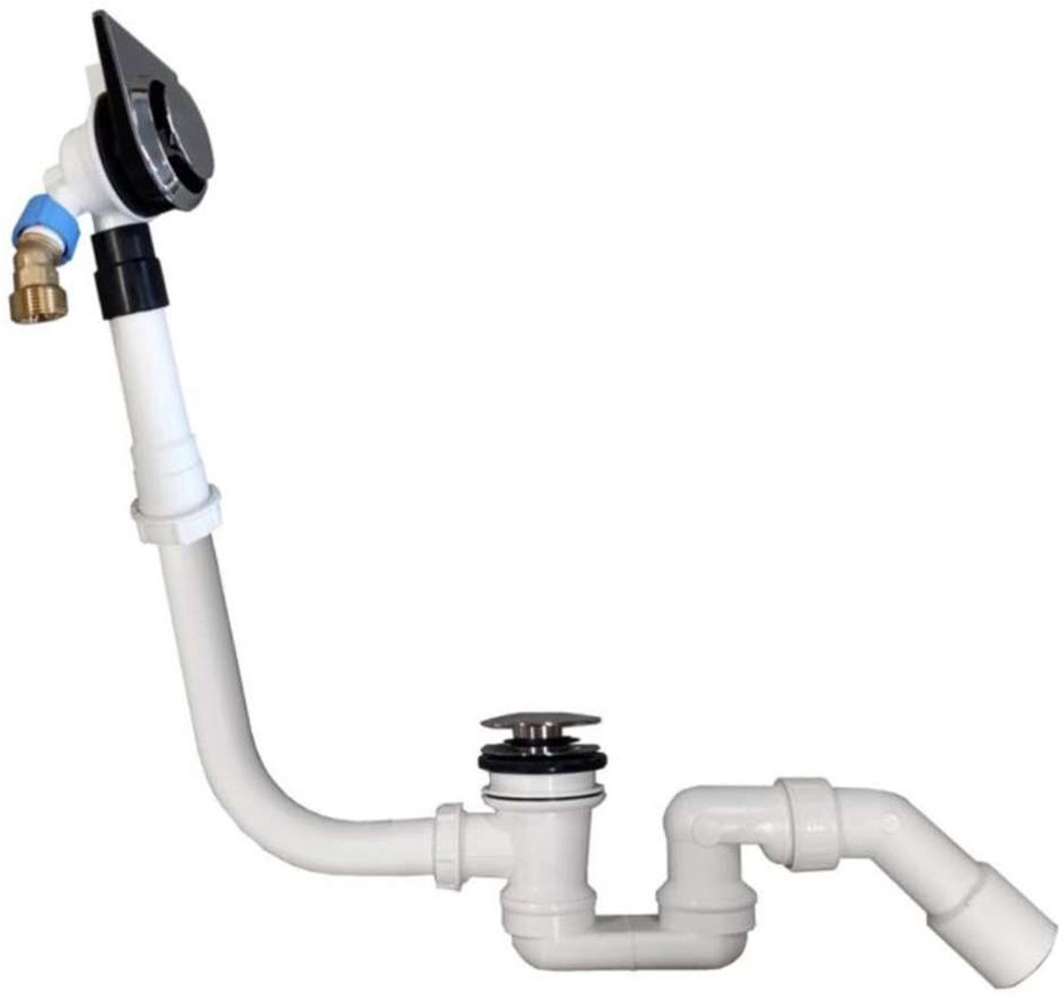 Villeroy & Boch Toebehoren - Badafvoer- en overloopsysteem met vulcombinatie, chroom UPCON0144