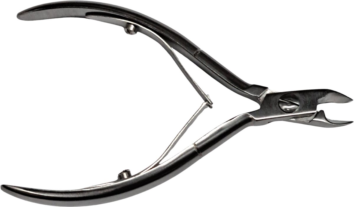 Premax - Professional - Nagelriem Tang - RVS - Dubbelveer - Knip/Snijvlak 4 mm. - 11,5 cm.