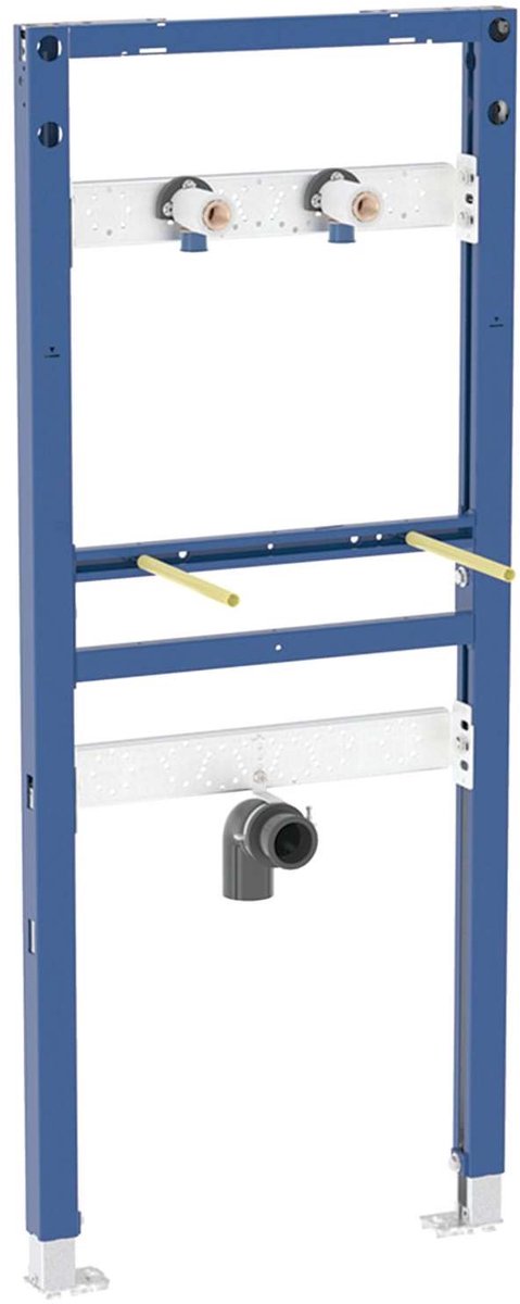 Geberit Duofix - Montage-element voor wastafel, 130 cm, wandarmatuur voor opbouwmontage 111.437.00.2