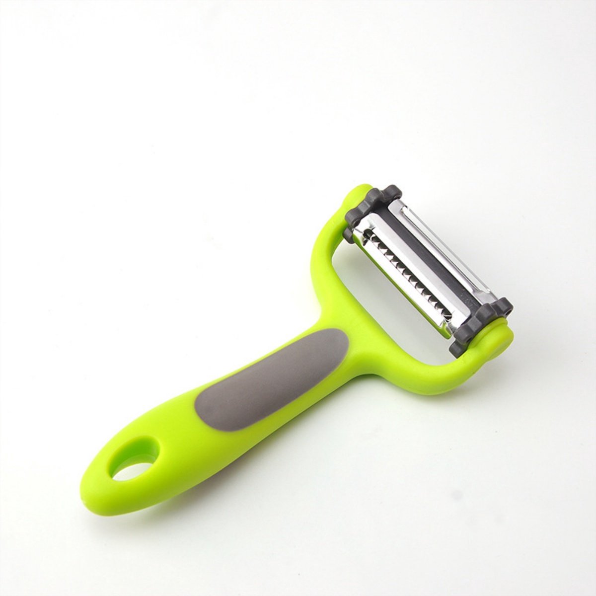 TOVBMUP Schaeler - 3-in-1 Multifunctionele Snel-Schäler en Raspmes - Geschikt voor Aardappelen, Wortelen en Diverse Groenten en Fruit - Roestvrij Staal - Compact en Licht - 18.5x11x3.5cm