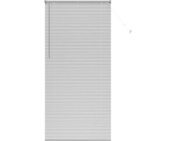 vidaXL - Venetiaanse - jaloezie - zilver - 220 - x - 100 - cm - 25 - mm - Aluminium