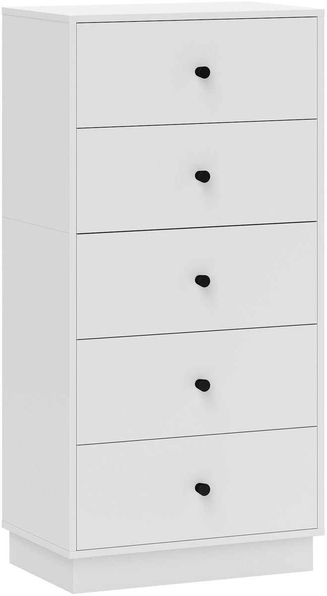 HOMCOM-Kommode-Spanplatte-47L x 29B x 95H cm-Weiß
