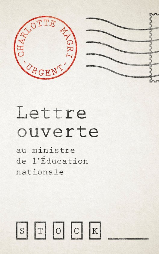 Lettre ouverte au ministre de l'éducation - cover