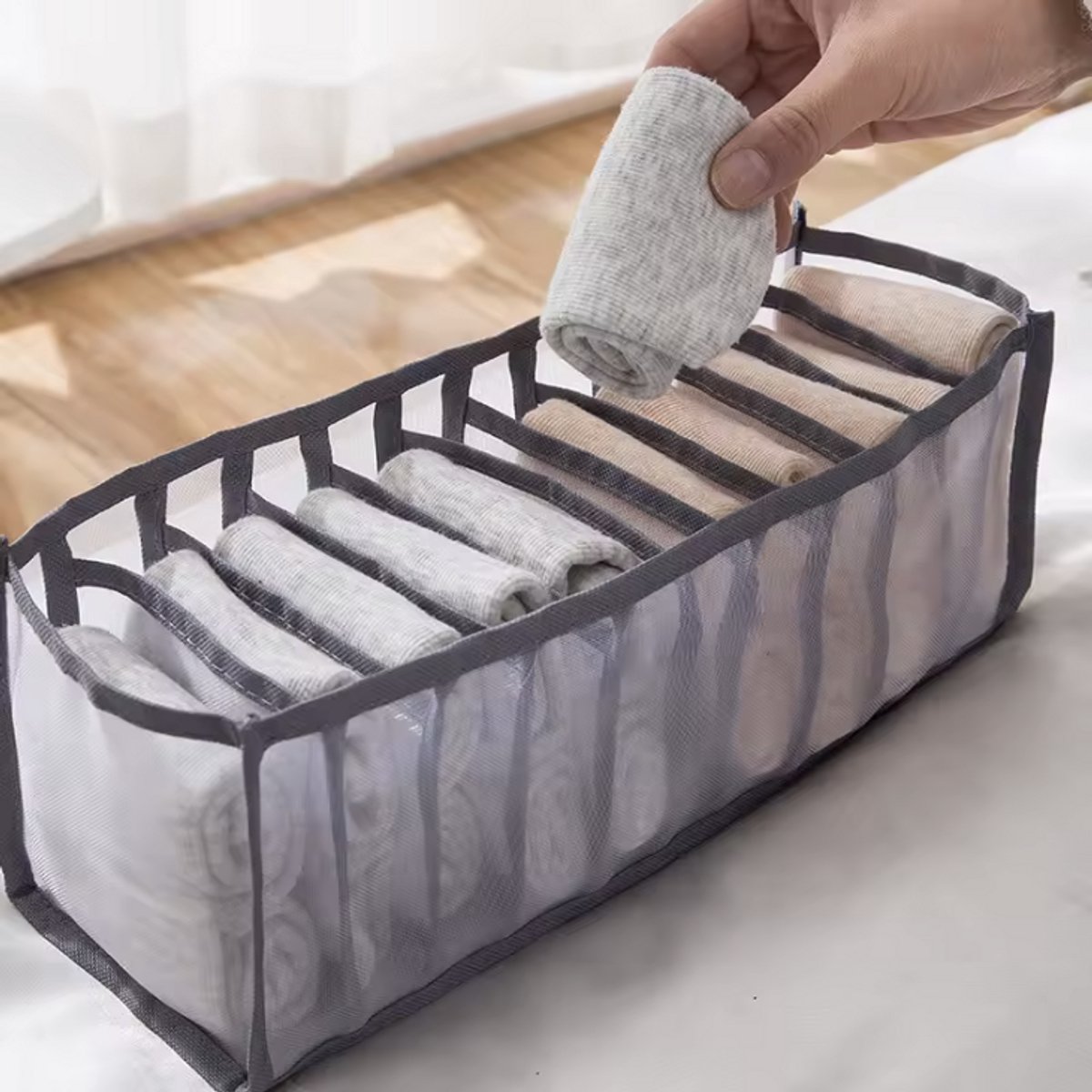 Lade Organizer - Opbergmandje – Voor Ondergoed & Sokken – Lichtgewicht & Draagbaar - Wasbaar - Opbergen - Organizer