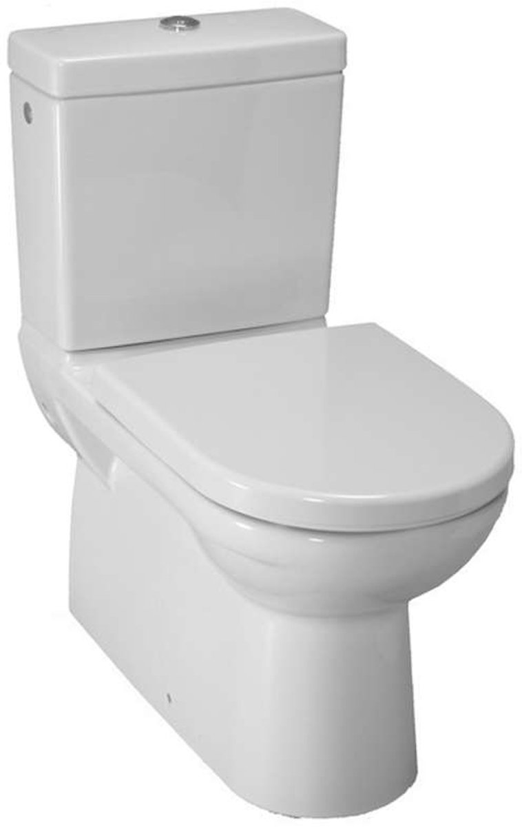 Laufen Pro - Toilet combi pot, 67x36 cm, achter-/bodemafvoer, wit H8249580000001