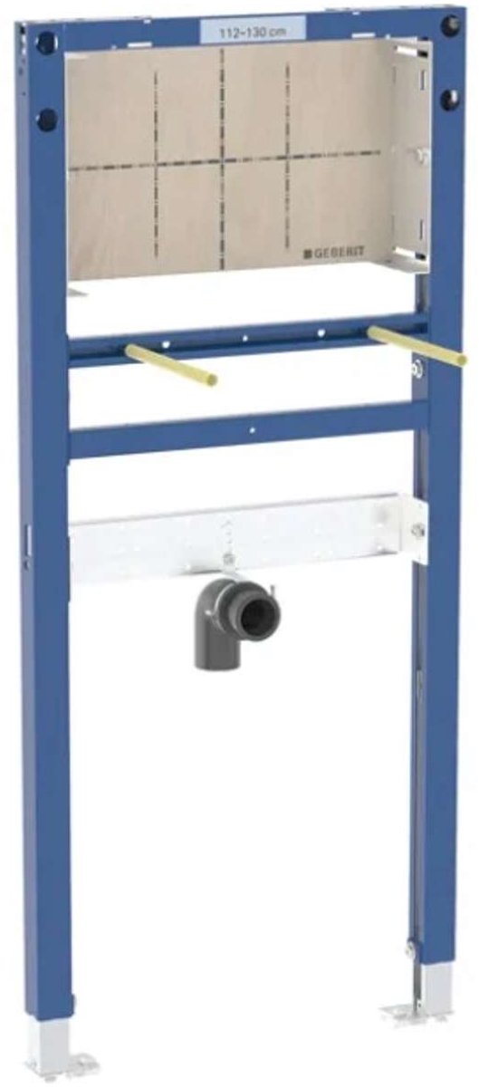 Geberit Duofix - Voorwandinstallatie voor wastafel, voor inbouwwandarmaturen, hoogte 112-130 cm 111.493.00.2