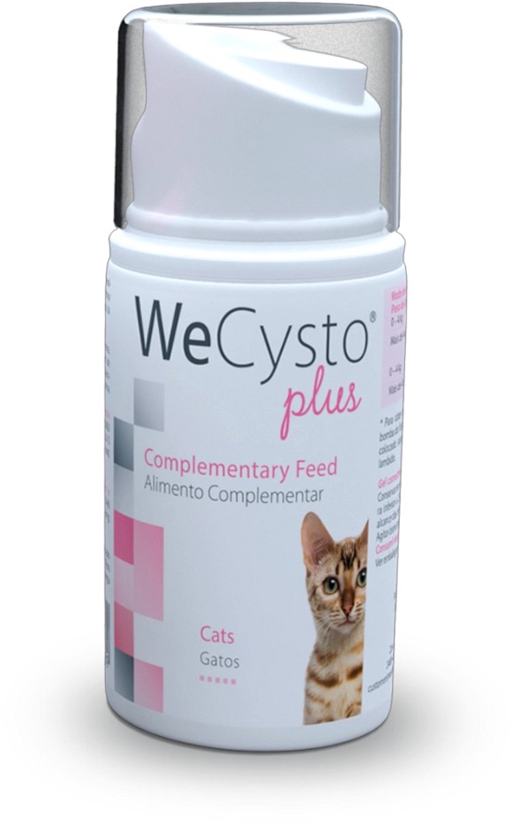 WePharm WeCysto Plus - 50 ml Gel - Ondersteuning Van De Blaas Voor Honden en Katten - Natuurlijk Supplement