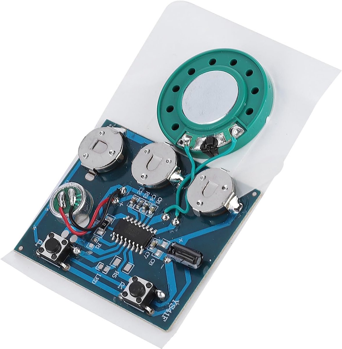 Image of 27s Opneembare Muziek Geluid Voice Module Chip - 0.5W Geluidsmodule - Opname Muziek Speler met Knop Batterij (01)