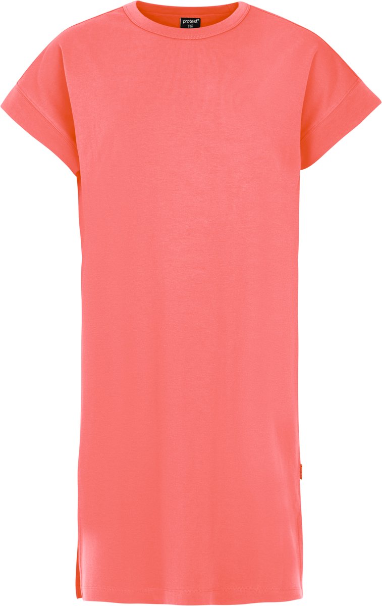 Protest Prtises – Tshirt jurk Dames – Korte mouwen – Knielengte Roze