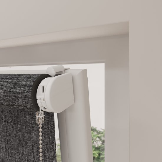 Store enrouleur électrique Easy Texture Blackout Anthracite 180 x 190 cm - CMD-02-P