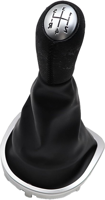 Foto: Allecto premium aluminium pookknop voor renault clio 3 en laguna 2 met pookhoes zwart past op 8200379961 en 8200393246 dacia sandero versnellingspook 