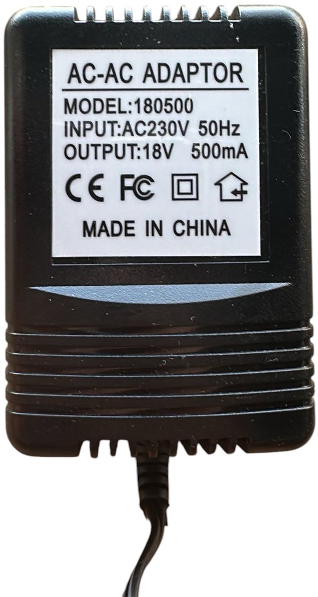 XZGm Voeding voor deurbel, netadapter 24 V, 500 mA, geschikt voor ring, Arlo, Nest, Eufy en de meeste andere video-deurbel (5 m kabel