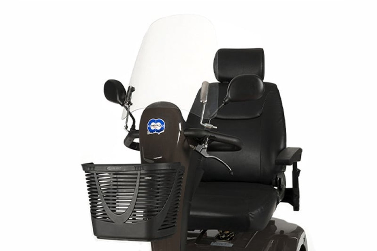 Scootmobielaanhuis - Scootmobiel Windscherm Universeel - Laag - 42 cm x 42 xm (H x B)