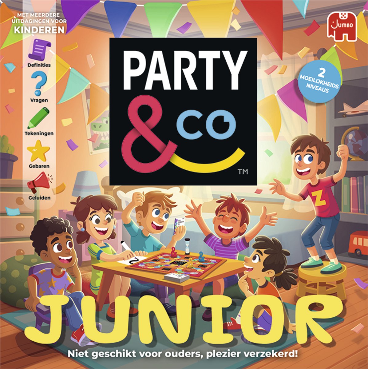 Jumbo - Party & Co. Junior - Bordspel voor kinderen - Vanaf 8 jaar - Actiespel - Partyspel — afbeelding 4