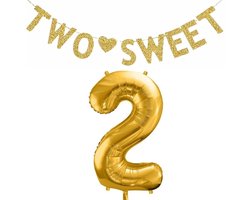 Two Sweet slinger en ballon set verjaardag - 2 - two - sweet - alinger - ballon - decoratie - kinderfeest - party - feest