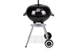 Lone Star Barbecue - Houtskool BBQ - Kogel Barbeque - Geïsoleerde Handvaten - Ontluchtingssysteem - Verwijderbare As Opvangbak