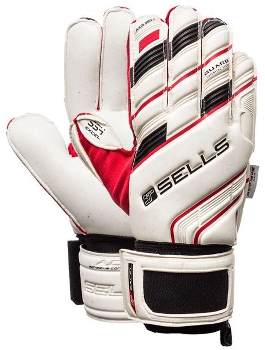 907x1200.jpg Sells Axis 360 Guard Excel 4 Keepershandschoenen - White/Red/Black - Afbeelding 1