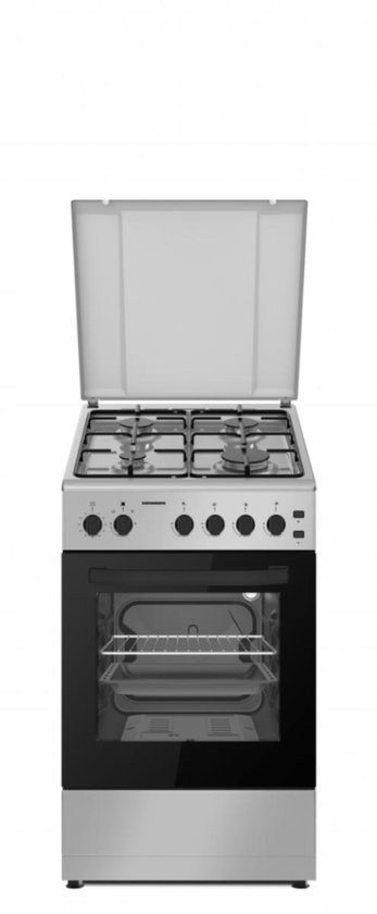 Beko FBE6133XS NL gas fornuis - rvs - De Schouw Witgoed