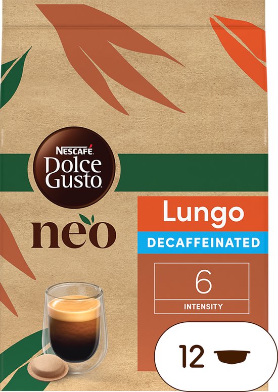 NESCAFÉ Dolce Gusto NEO koffiepads Lungo Decaf - 6x12 pads voor 12 koppen koffie