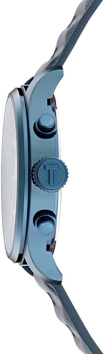 Ted Baker Fulmaar Quartz Chronograaf Horloge Blauw Kast: 100% Roestvrij Staal | Armband: 100% Leer 44 BKPFMS501W0, BKPFMS503W0