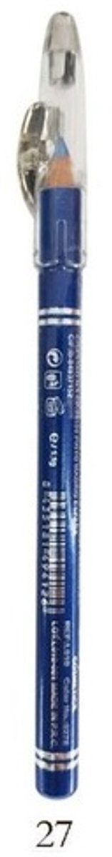 Easy Paris Cosmetics - Oogpotlood - Eyeliner Pencil - Extra Waterproof - Kobalt Blauw - Azul Cobalto - Nummer 027 - Met puntenslijper - 1 Stuks