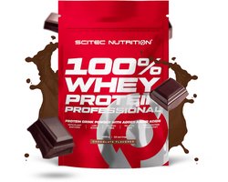Scitec Nutrition® - 100% Whey Protein Professional (1000 gram - Chocolate) - Chocolade - 33 eiwitshakes - Premium proteine poeder met leucine, glutamine, arginine, taurine, papaïne en bromelaïne