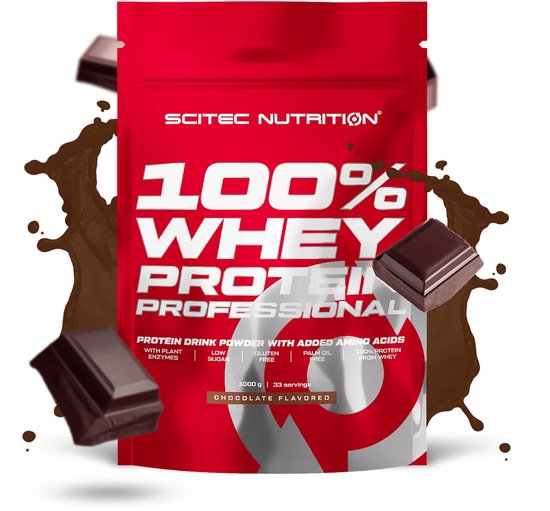 Scitec Nutrition 100% Whey Protein Professional Chocolade 1000 g