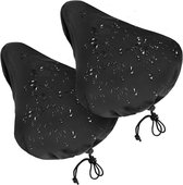 Lot de 2 housses de selle imperméables avec cordon de serrage / housse de pluie pour selle de vélo