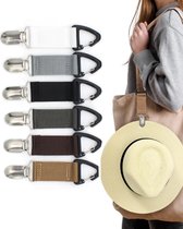 Lot De 8 Clips élastiques Pour Chapeau De Voyage Pour Sac, Sac à