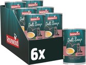 Rosewood Deli Soup Zalm - Kattensnack in Bouillon - Met Zachte Stukjes Zalm - Natuurlijk & Zonder Toegevoegd Zout of Suiker - 6 blikjes à 135ml