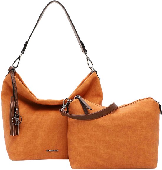Emily & Noah Medium Handtas – Papaya