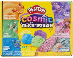foto van Play Doh - Comic slime set squish en mix - 6 potjes slijm