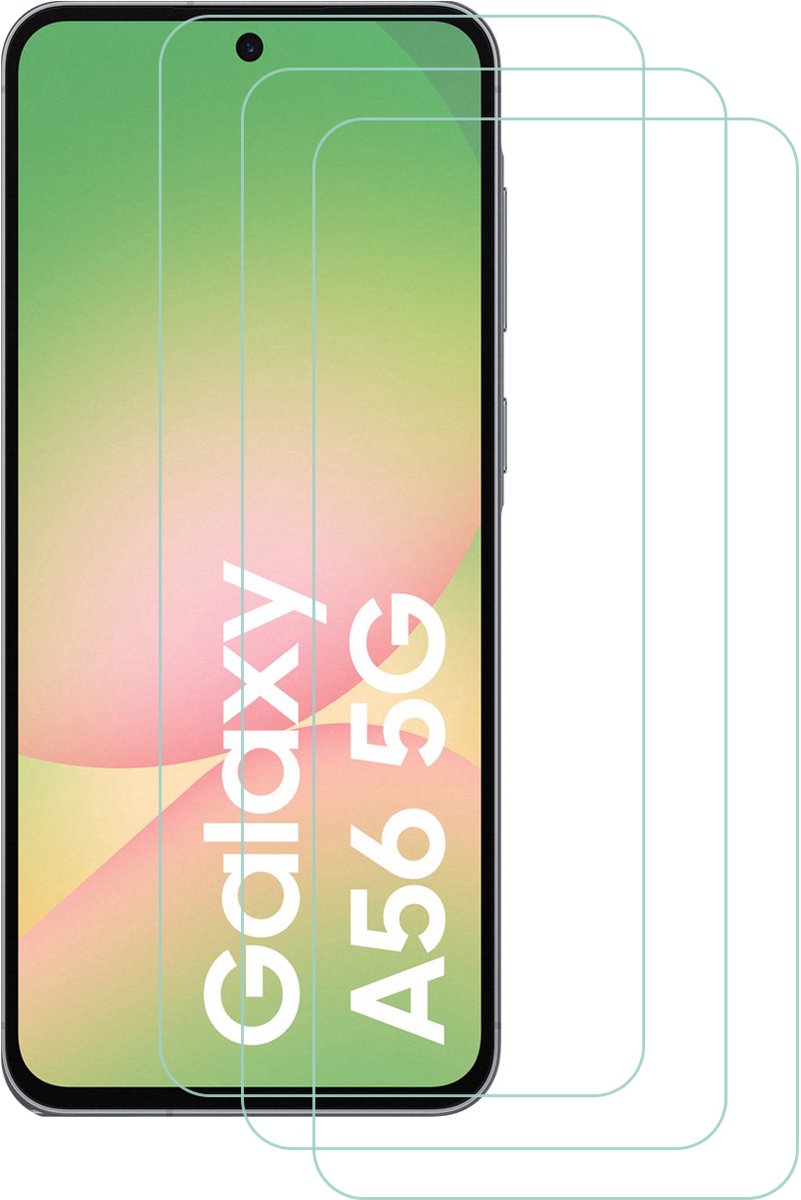 Screenprotectors geschikt voor Samsung Galaxy A56 - Arara gehard glas Tempered Glass - 3 Stuks