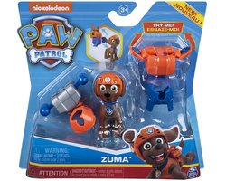 Figurine articulée Spinmaster Zuma de la Paw' Patrouille, avec Accessoires de vêtements pour bébé inclus - Figurine articulée de la Paw ' Patrouille