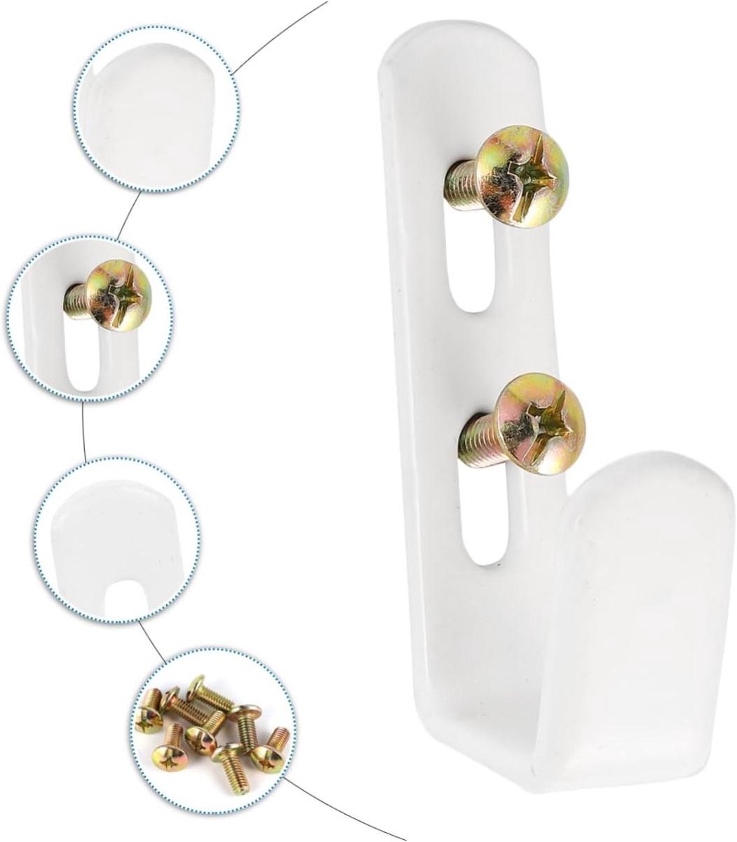 Allecto Premium - 4 houten ladderhaken voor stapelbedden | kinderbed accessoires met trappen | stevige haken voor veiligheid