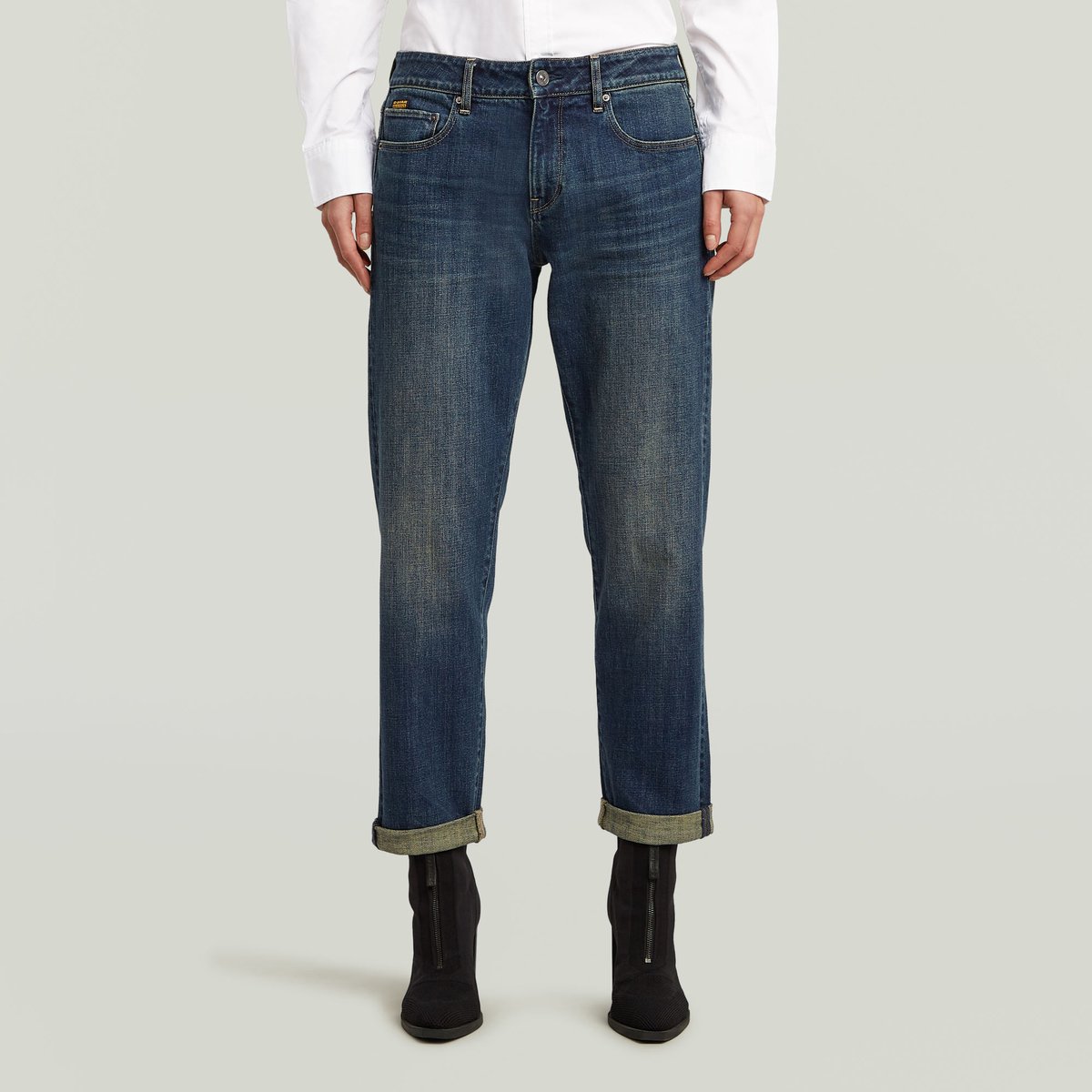 G-Star Kate Boyfriend Wmn Dames Jeans Antique Faded Cyclone