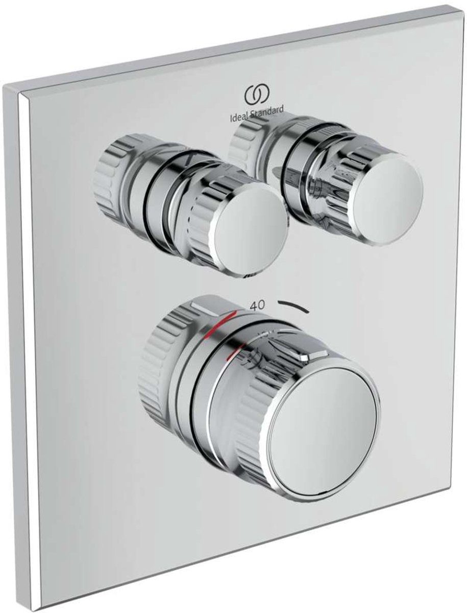 Ideal Standard CeraTherm Navigo - Inbouwthermostaat, opbouwdeel, 2 gebruikers, chroom A7302AA