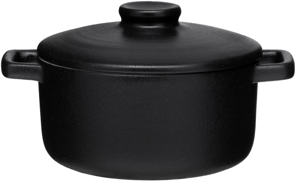 Keramische ovenschaal met deksel, Ø 12 cm