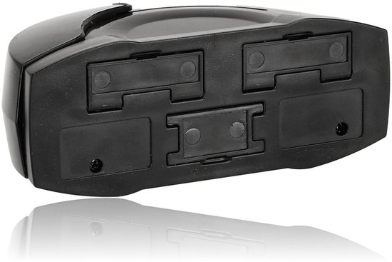 2x auto asbak zwart met led verlichting en klepje 11 x 9 cm