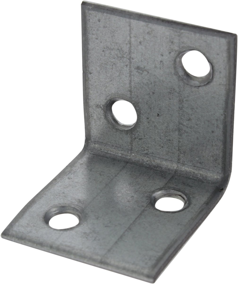 Versterkingshoek – zijde 30 mm x 30 mm – breedte 30 mm – verzinkt staal – per 4 stuks