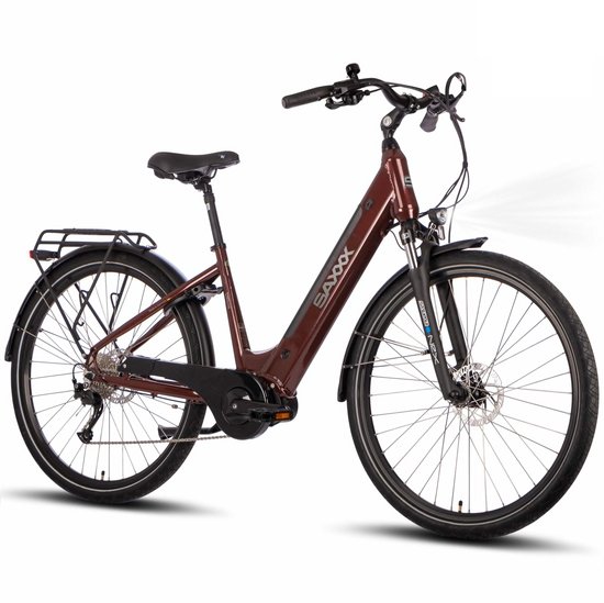 Vélo Électrique DERUIZ QUARTZ City – 28″, 483Wh, 8 Vitesses Shimano, 99% NEUF (Garantie 2 Ans)
