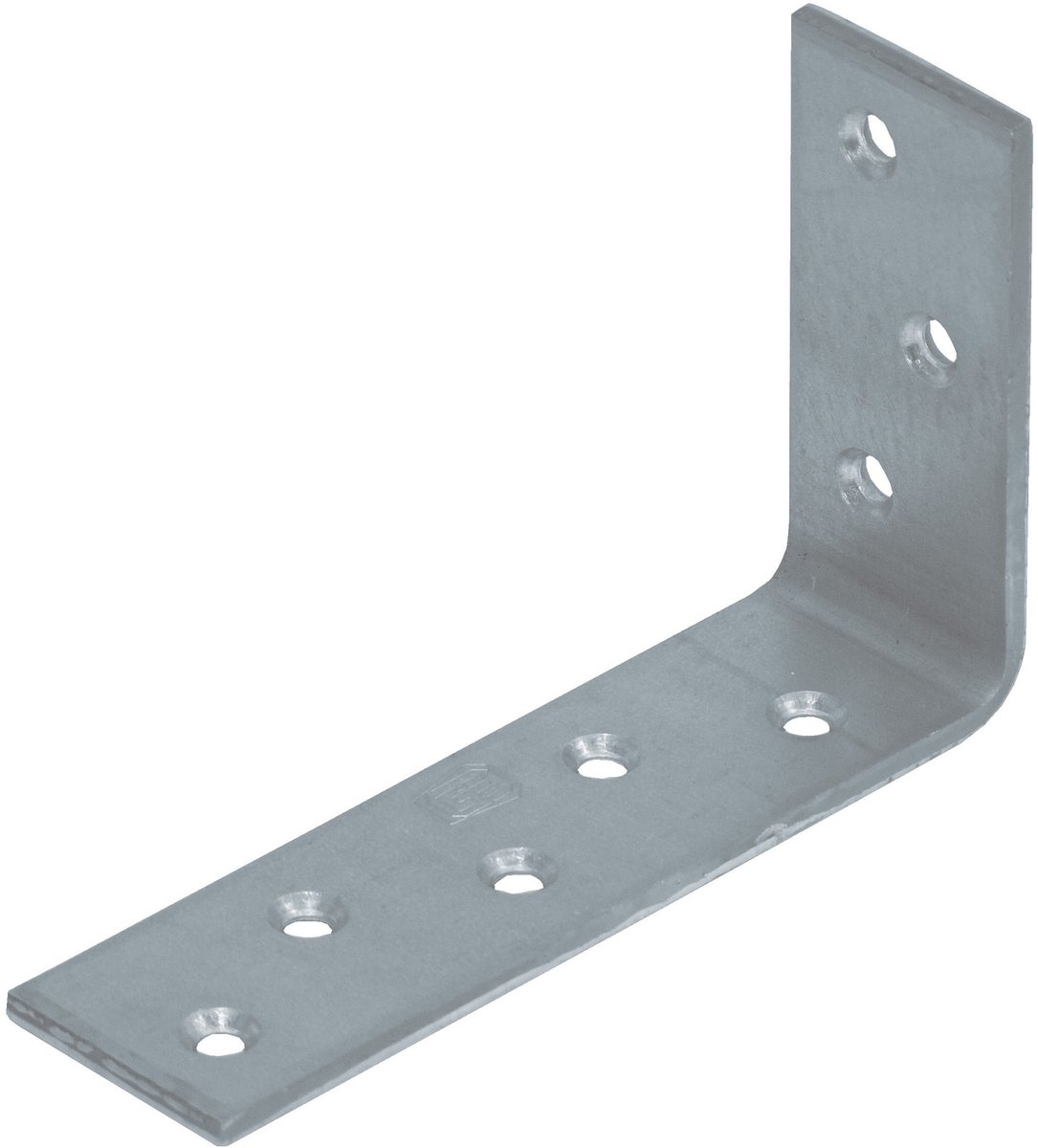 Versterkingshoek zwaar – zijde 130 mm x 80 mm – breedte 36 mm – dikte 4 mm – verzinkt staal – per 4 stuks