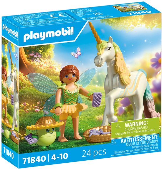 PLAYMOBIL | Magische Eenhoorns | Verzamelbare Eenhoorn Regenboogbloem met Fee | Perfect cadeau voor kinderen vanaf 4 jaar accessoires & magische details | Perfect cadeau voor kinderen vanaf 4 jaar | 71840