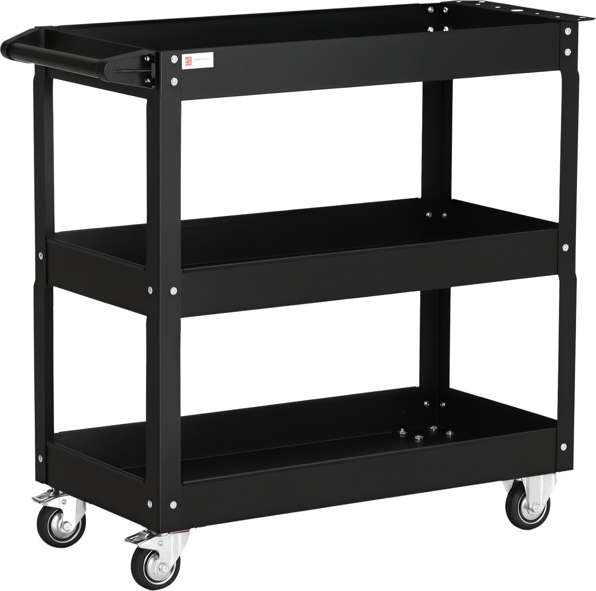 DURHAND-Werkstattwagen-Stahl-83L x 35,3B x 76H cm-Schwarz