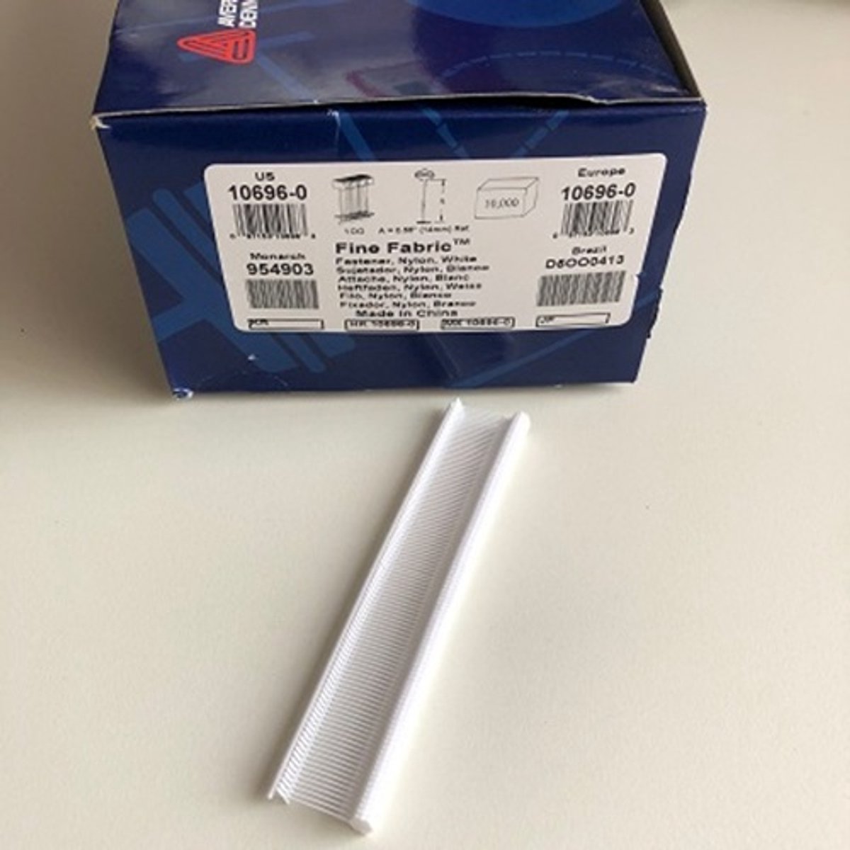 Avery Dennison Textielpins fijn voor stomerij - 20mm - Verpakt per 10.000 stuks - Dry Cleaning Tag