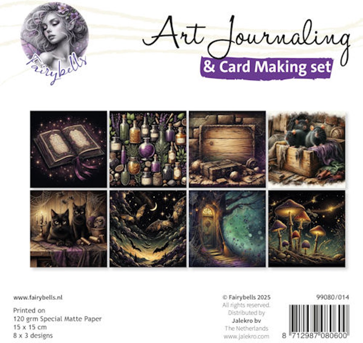 Art Journaling & Card Making Backgrounds Set 14 - Heksen