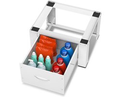Wasmachine opbouwmeubel met lade - 32.5 cm hoog - Wasmachine Verhoger - Wasmachine Sokkel - Wit